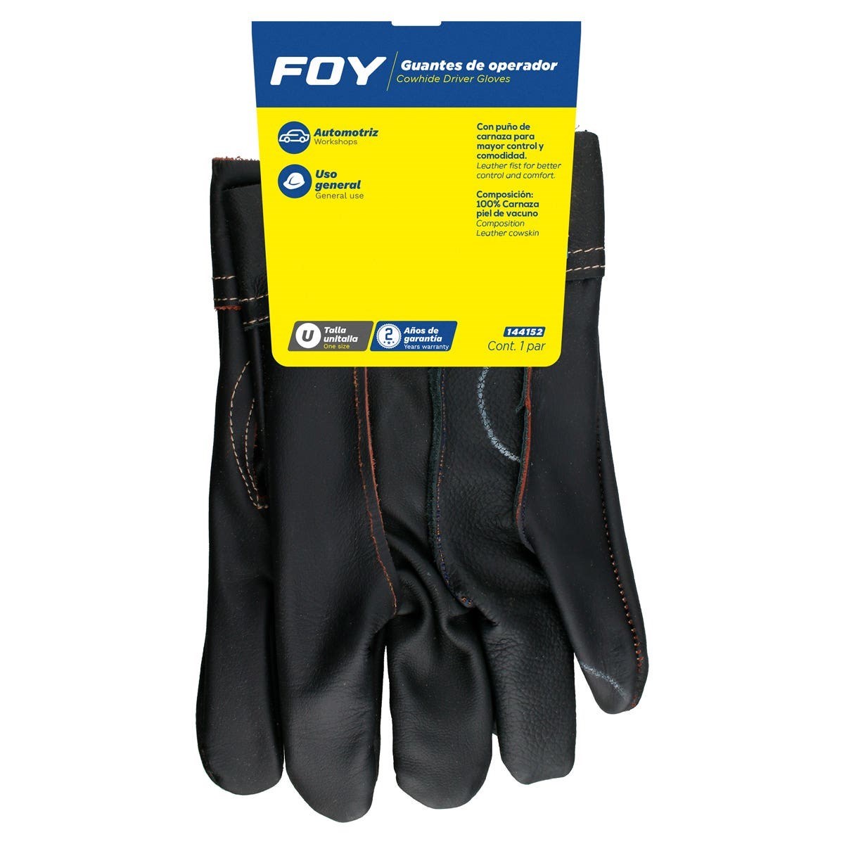 Imagen de GUANTES CORTOS DE OPERADOR PIEL DE RES