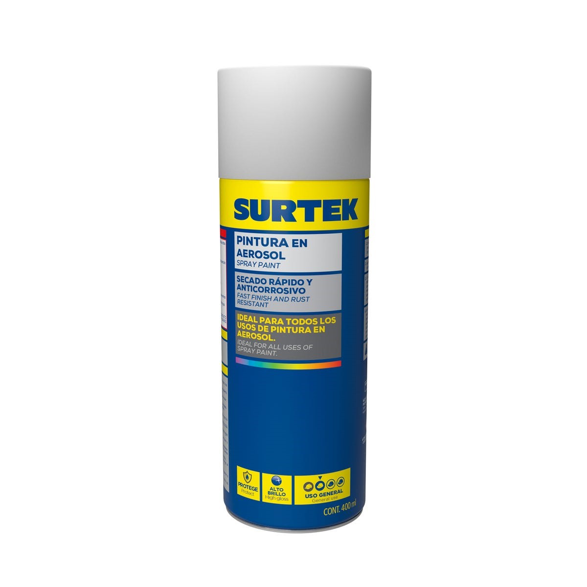 Imagen de PINTURA AEROSOL ALUMINIO 400ML SURTEK
