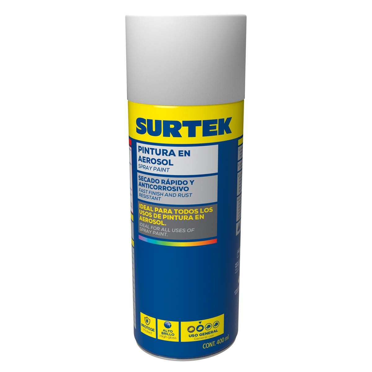 Imagen de PINTURA AEROSOL BLANCO BRILLANTE 400ML SURTEK