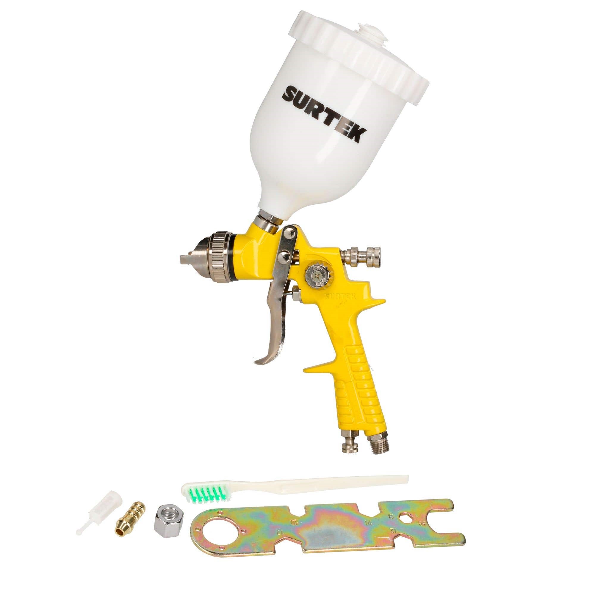 Imagen de PISTOLA PARA PINTAR DE GRAVEDAD VASO DE PLASTICO 600ML 72 PSI.