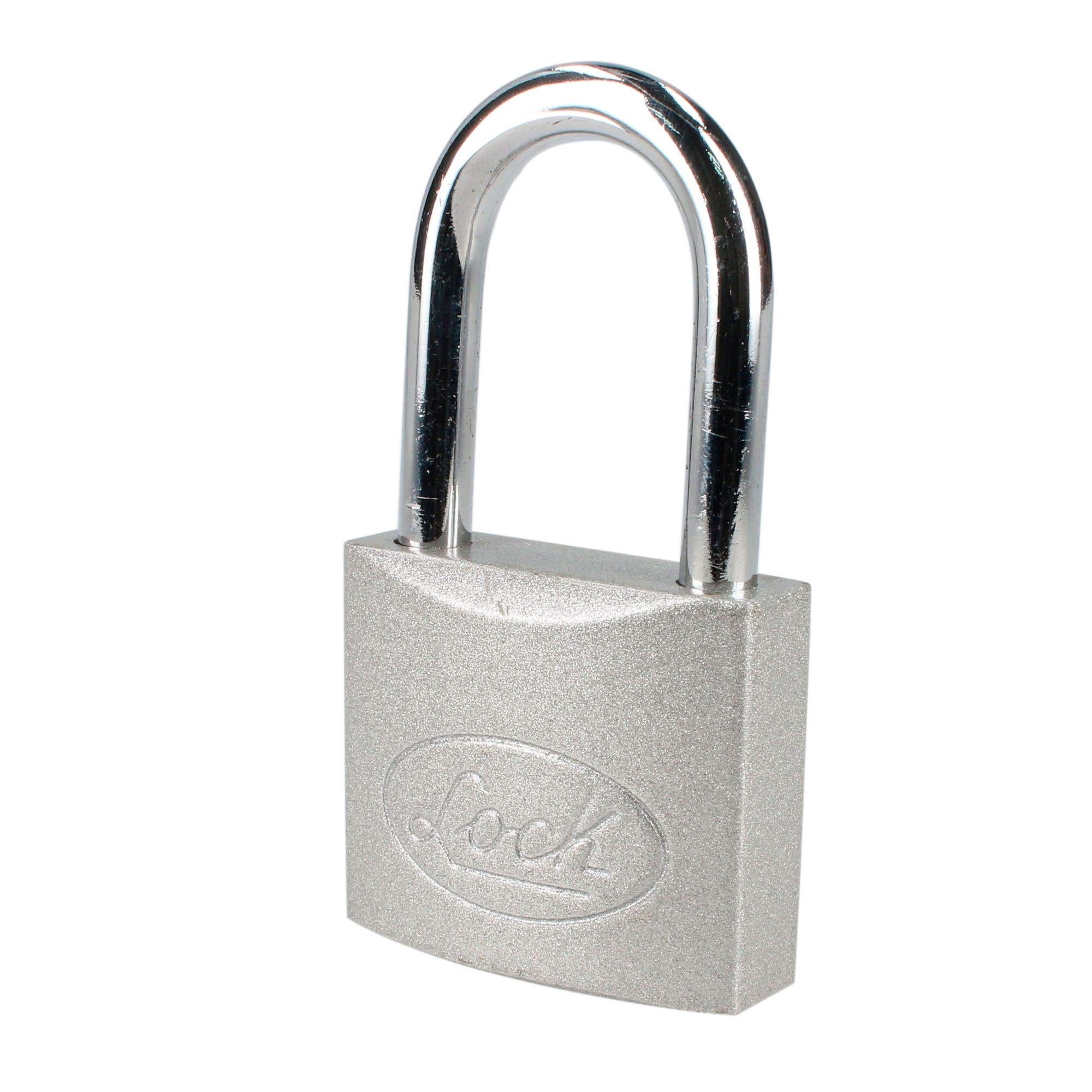 Imagen de CANDADO DE ACERO LARGO LLAVE ESTANDAR 45MM
