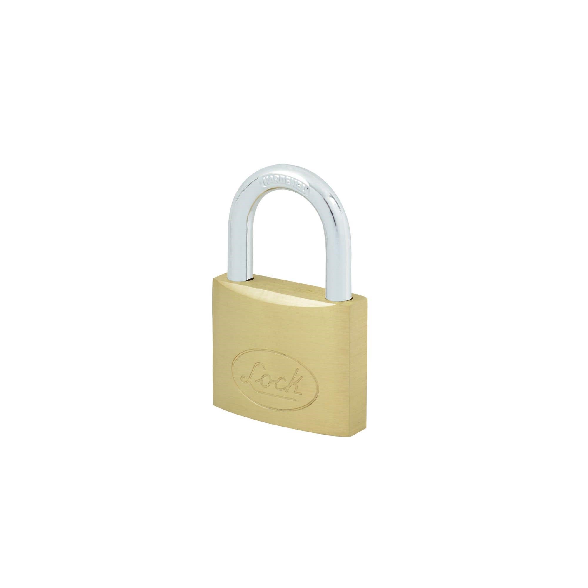 Imagen de CANDADO LOCK LATONADO CORTO 50MM STD