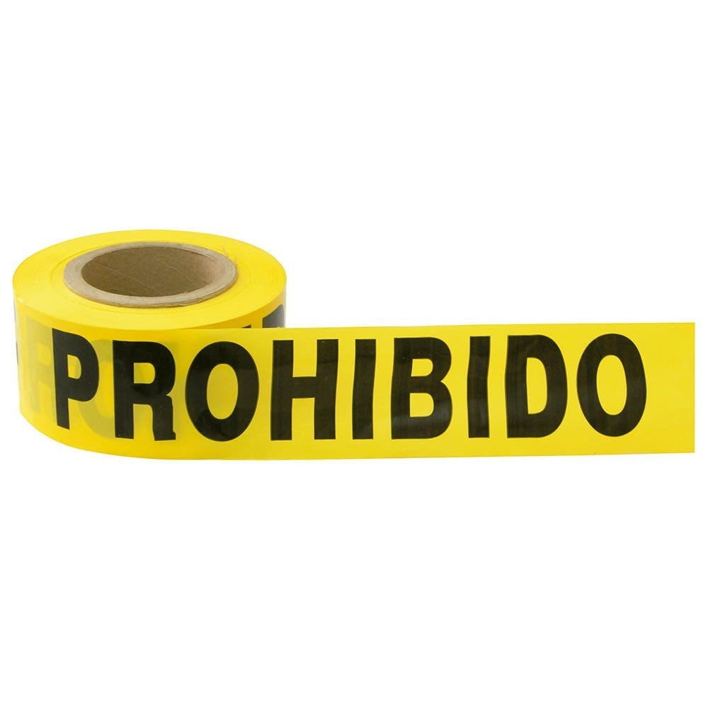 Imagen de CINTA BARRICADA "PROHIBIDO EL PASO" 304 MT