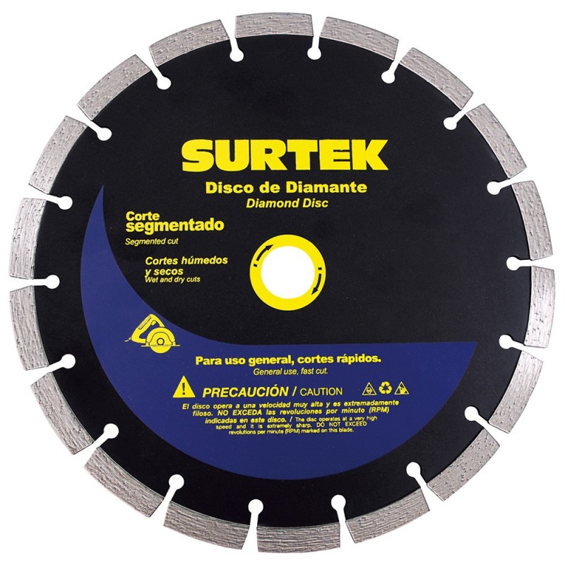 Imagen de DISCO DE DIAMANTE CORTE SEGMENTADO 4 1/2" COD. 123462