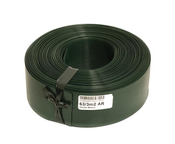 Imagen de CINTA ROMPEVIENTOS VERDE MILITAR 2 1/2'' X 3 M2 (46 ML) EMPACADO