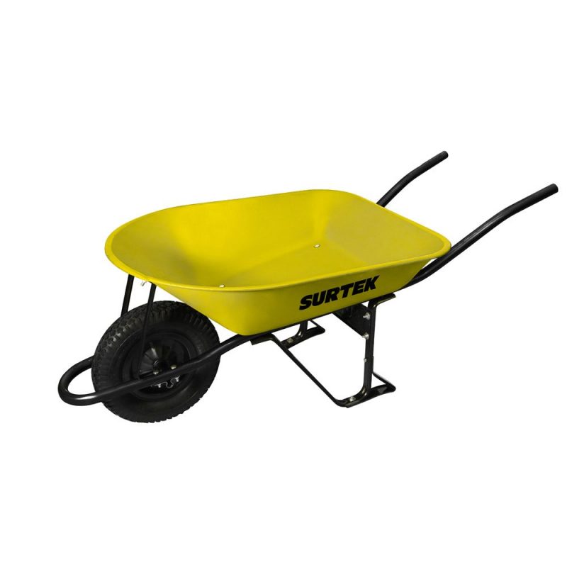 Imagen de CARRETILLA REFORZADA CON BASTIDOR METALICO 4.5 PIES LLANTA NEUMATICA REFORZADA 4 CAPAS SURTEK