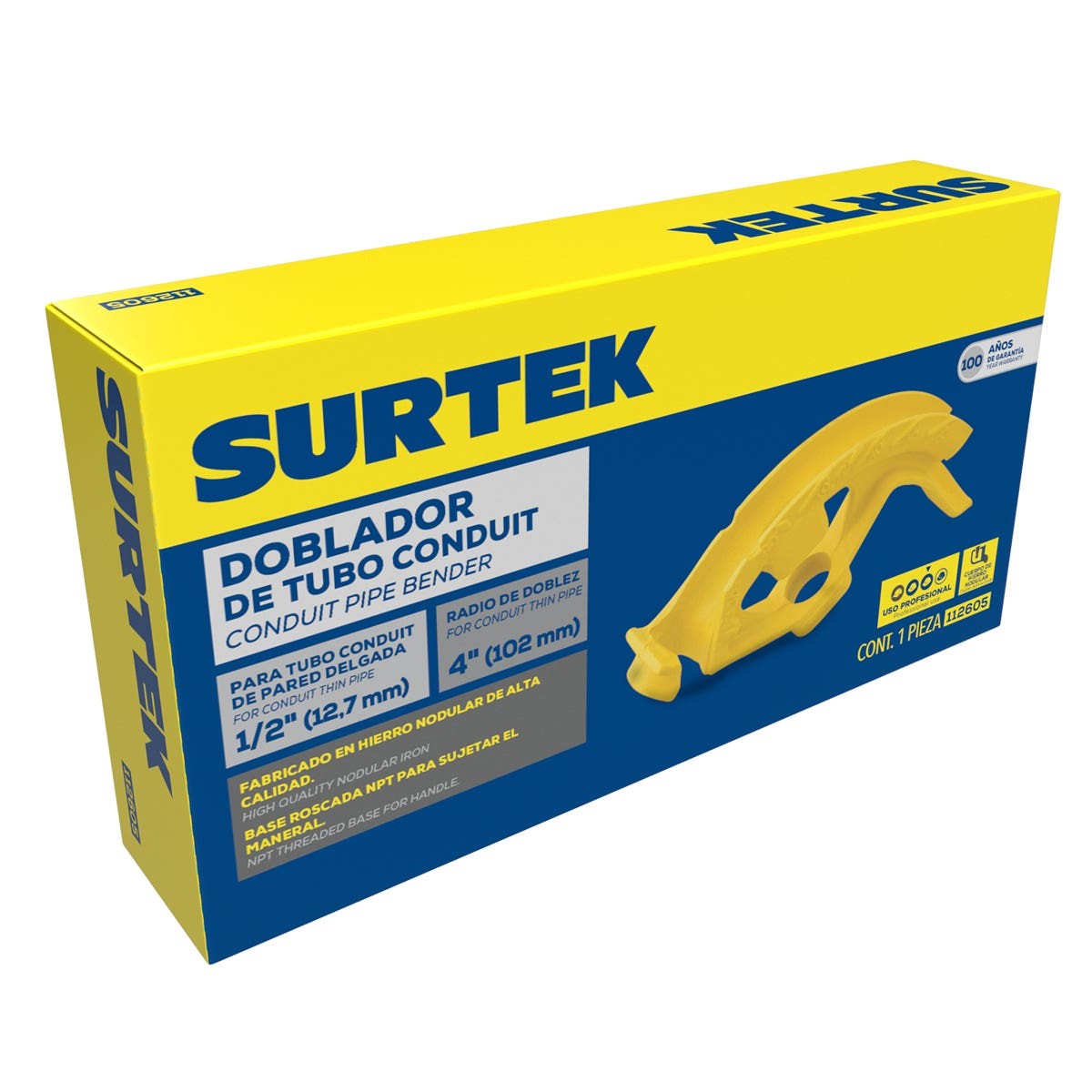 Imagen de DOBLADOR DE TUBO CONDUIT 1/2" SURTEK