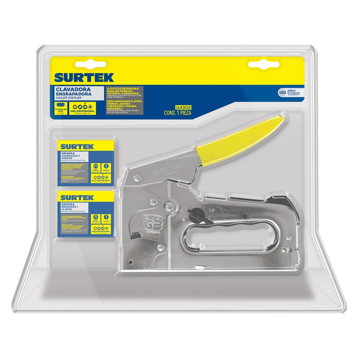 Imagen de ENGRAPADORA MANUAL METALICA 4 EN 1 SURTEK