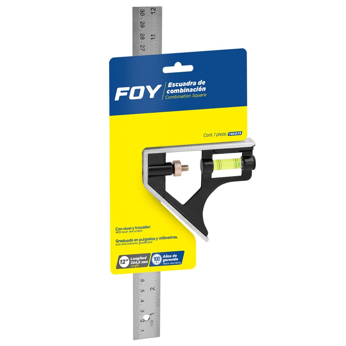 Imagen de ESCUADRA DE COMBINADA UNIVERSAL 12" FOY