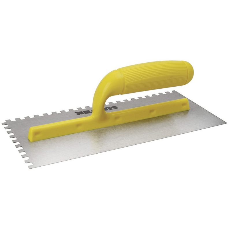 Imagen de LLANA MANGO CON MANGON PLASTICO 11" X 5" DENTADA CUADRADA SURTEK