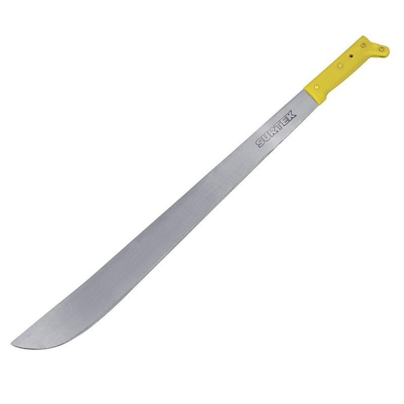 Imagen de MACHETE CACHA AMARILLA TIPO RECTO 18" SURTEK