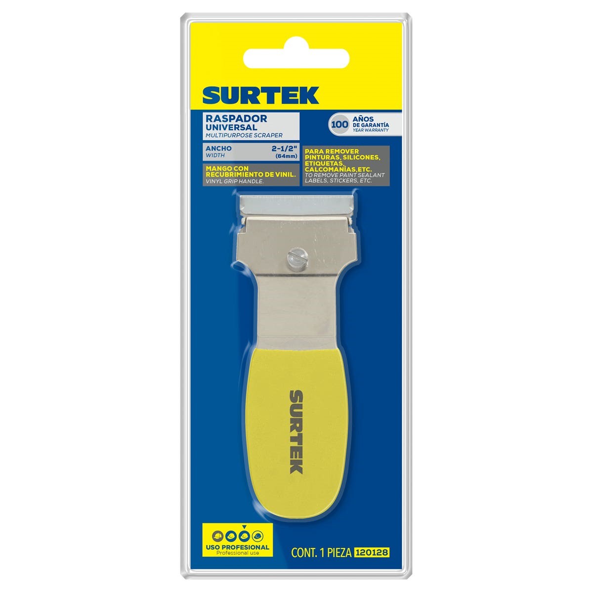 Imagen de RASPADOR DE VIDRIO 2 1/2" SURTEK