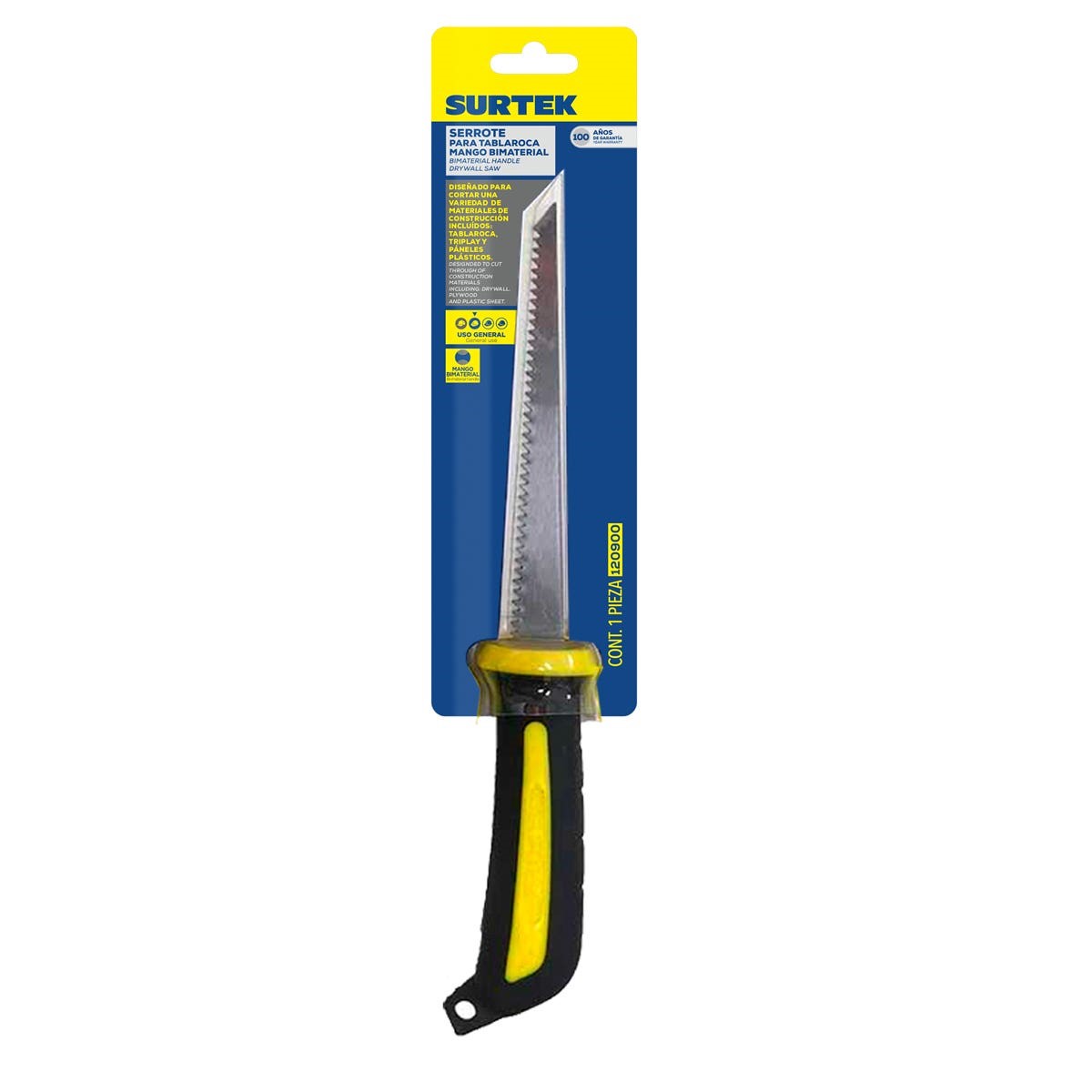 Imagen de SERRUCHO PARA HOJA DE YESO BIMETALICO 14" SURTEK