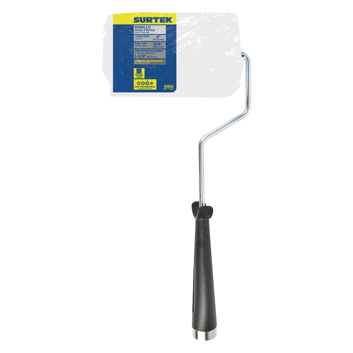Imagen de RODILLO PARA PINTAR 4" X 3/4" SEMIRRUGOSO SURTEK