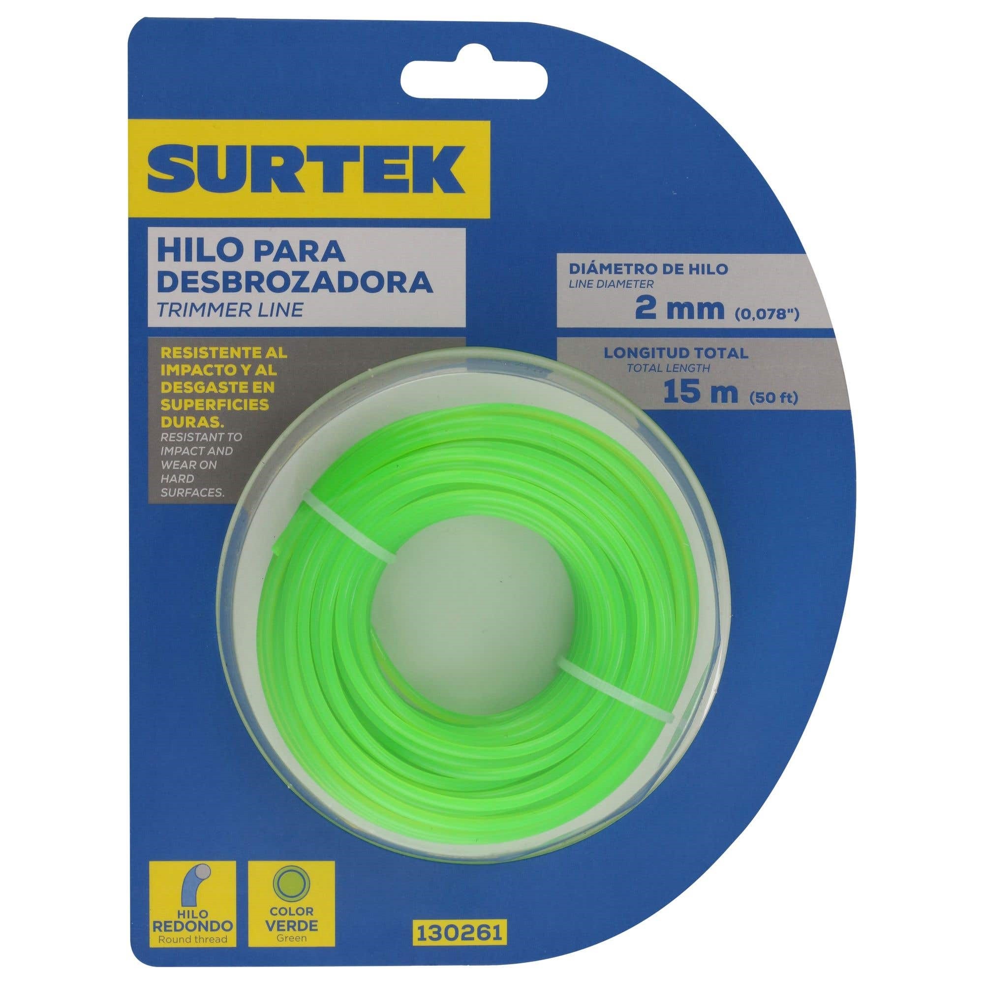 Imagen de NYLON PARA DESBROZADORA 2 MM X 15 MM SURTEK