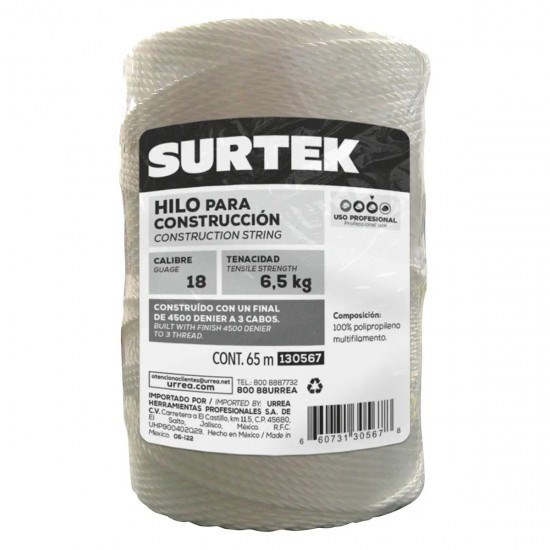 Imagen de HILO PARA CONSTRUCCION 65 MTS SURTEK