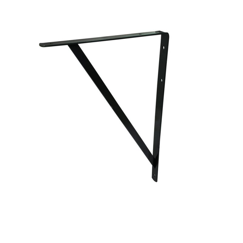 Imagen de MENSULA ACERO REFORZADO 10" X 16" NEGRO SURTEK
