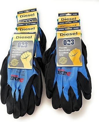 Imagen de GUANTE MECANICO AZUL GRANDE DIESEL