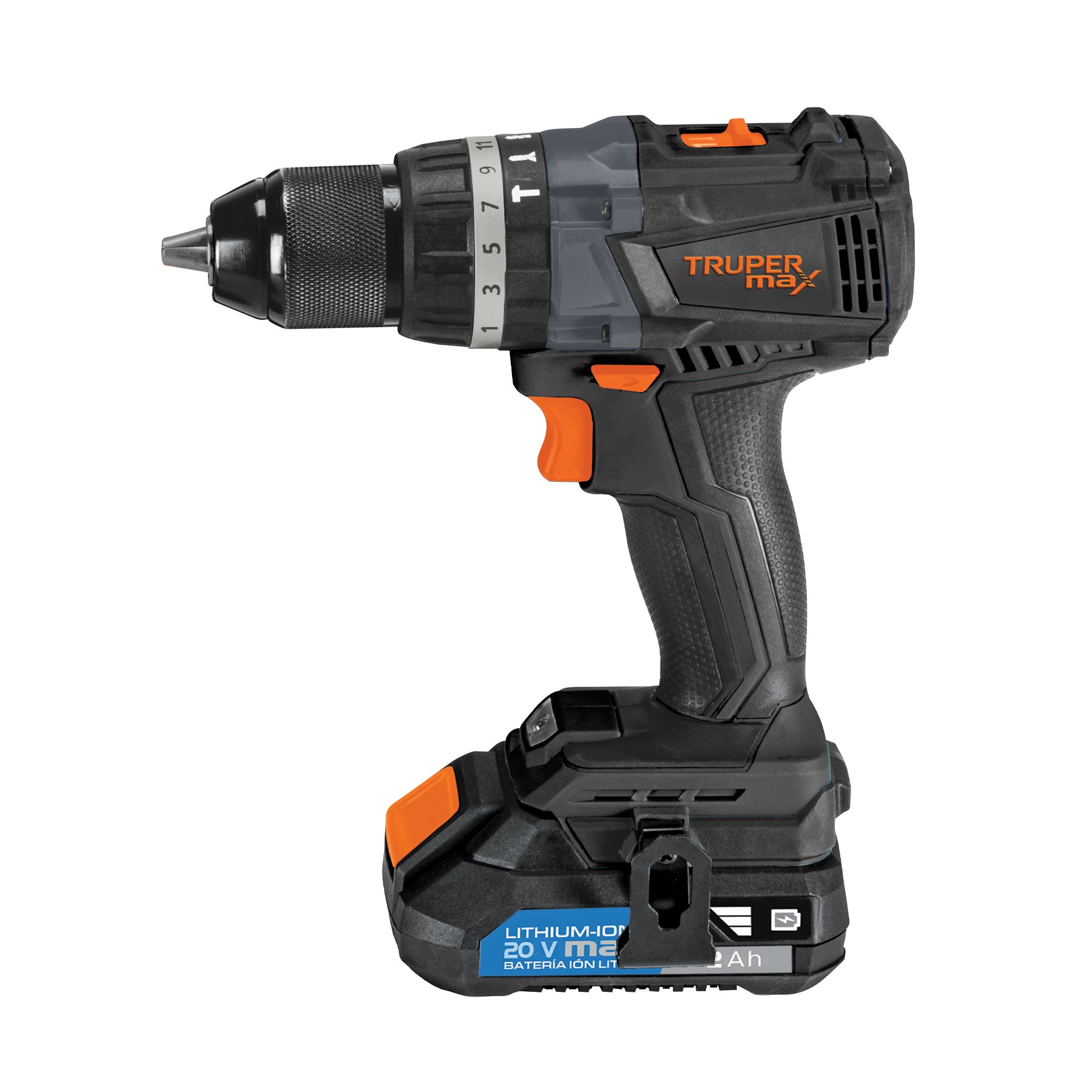 Imagen de ROTOMARTILLO DE 1/2" DE 20 VOLTS CON 2 BATERIAS DE 2 AH MAXIMO TRUPER