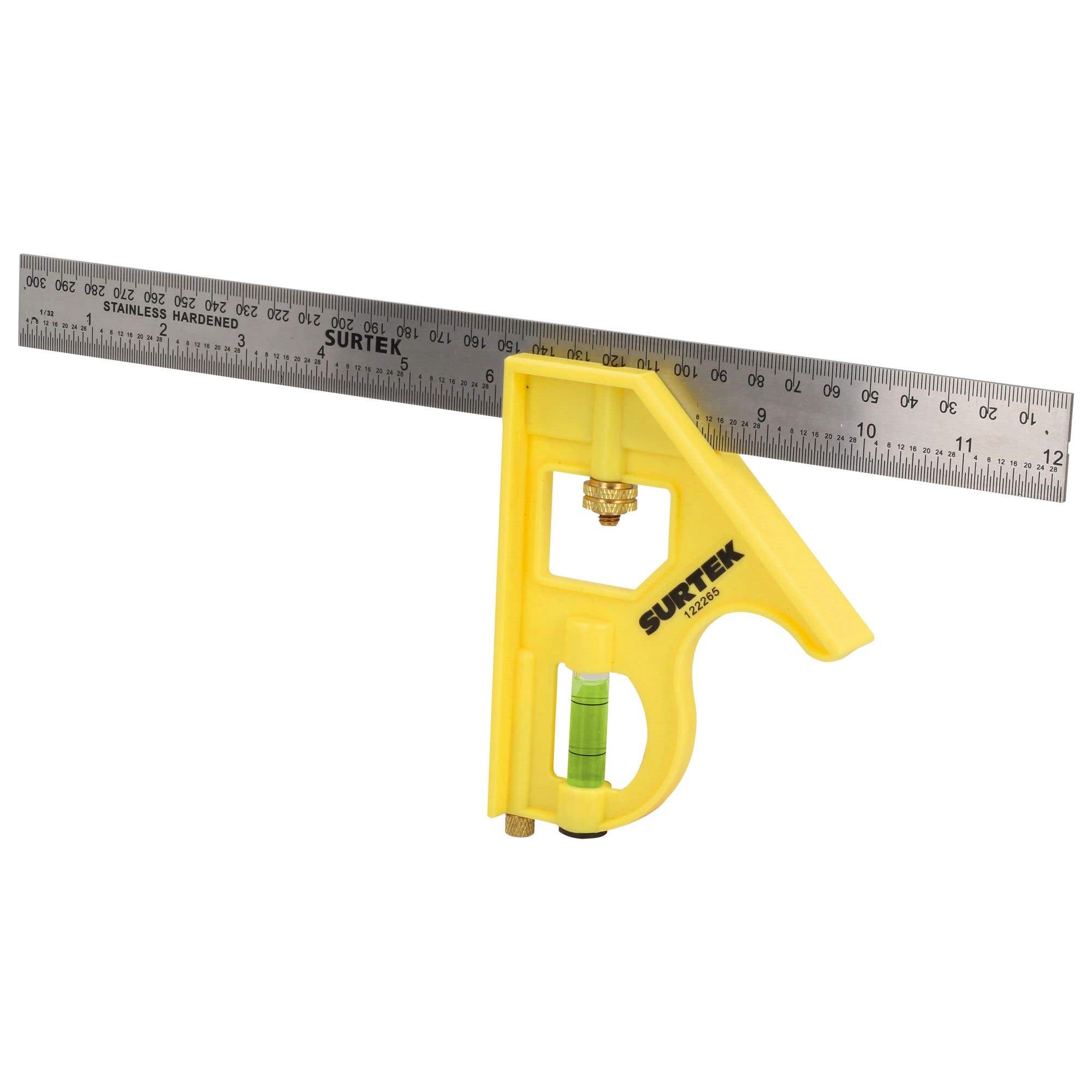 Imagen de ESCUADRA DE COMBINACION MANGO PLASTICO 12"