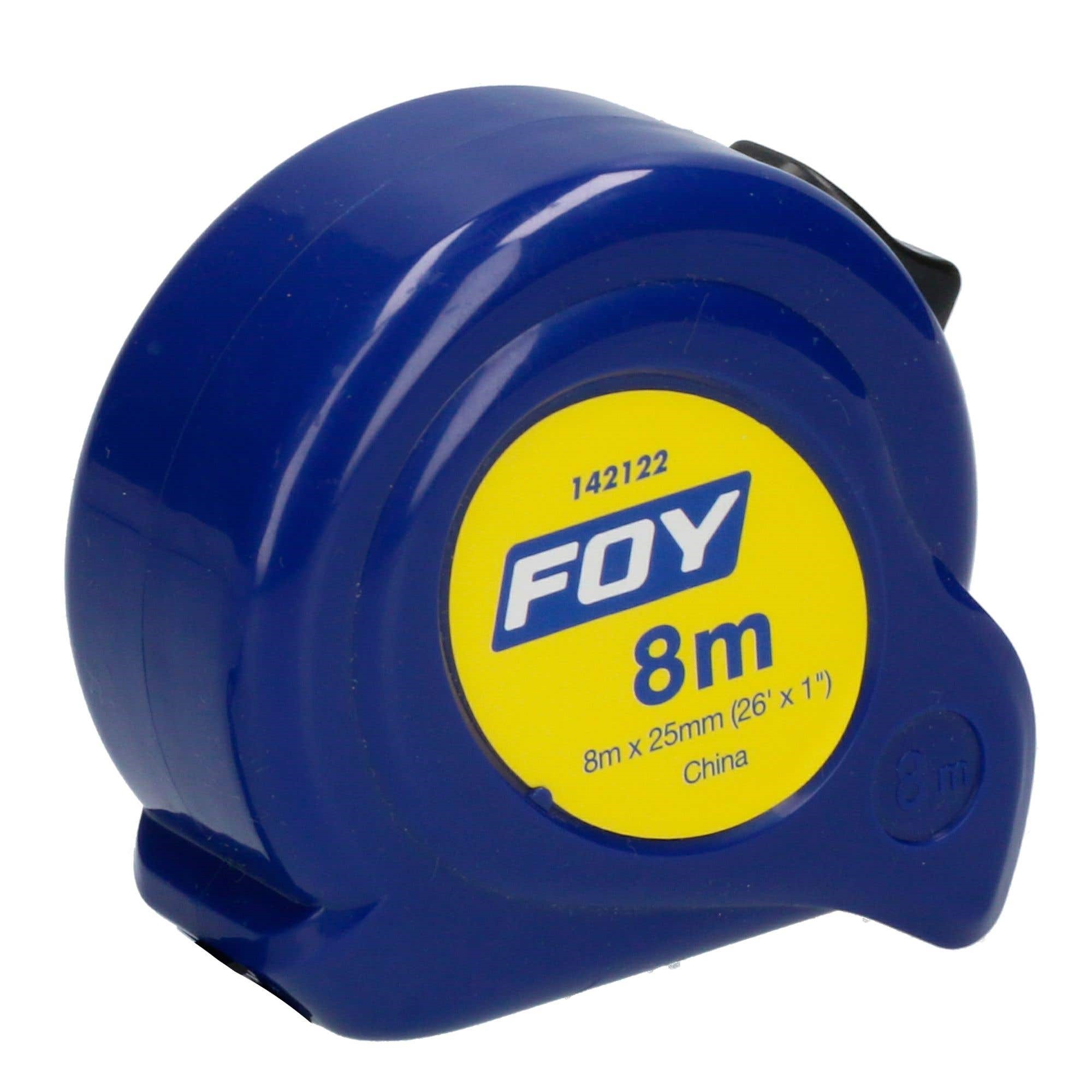 Imagen de FLEXOMETRO 8 MTS X 1" AZUL FOY