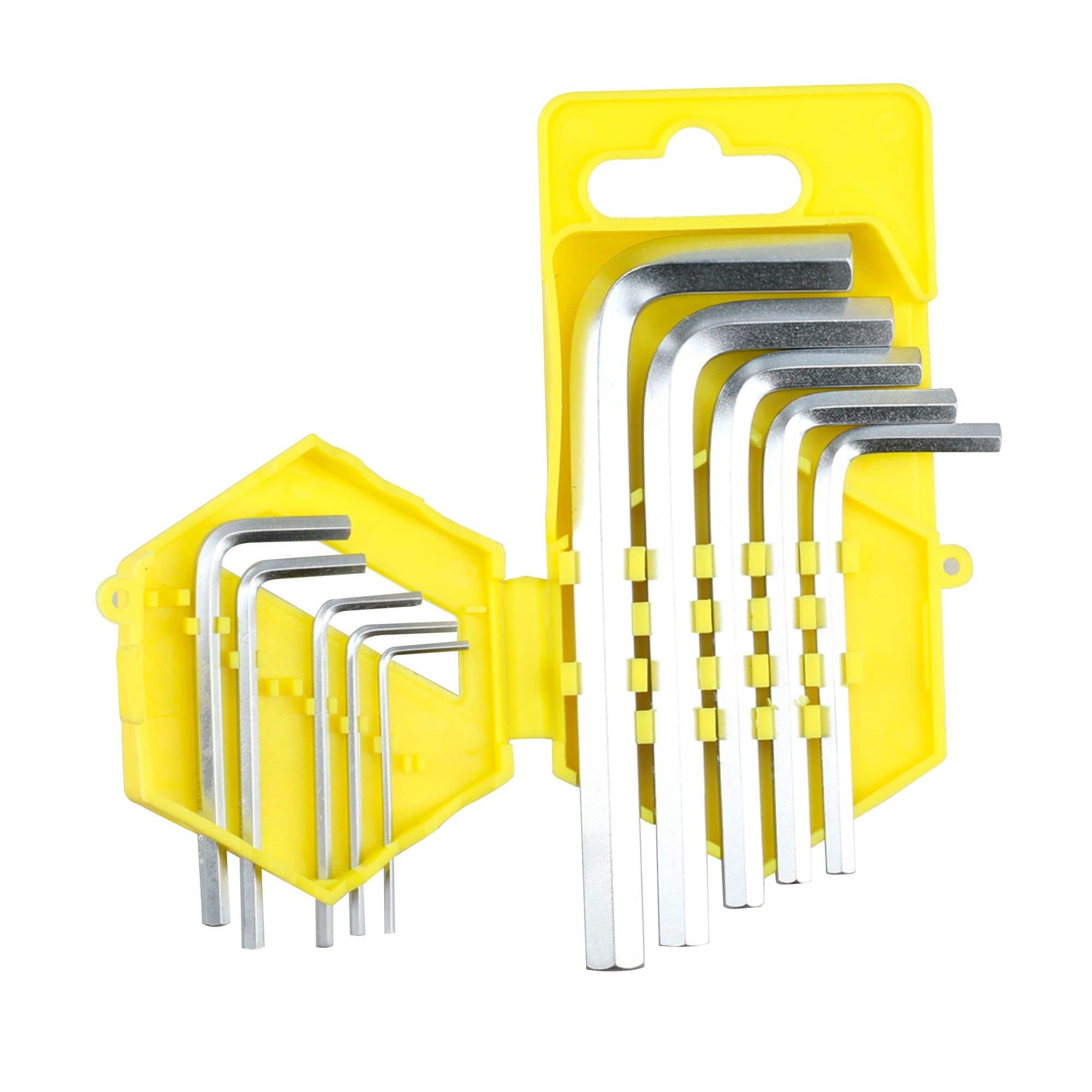 Imagen de JUEGO DE 10 LLAVES HEXAGONAL ES "L" EN PULGADAS EN RACK