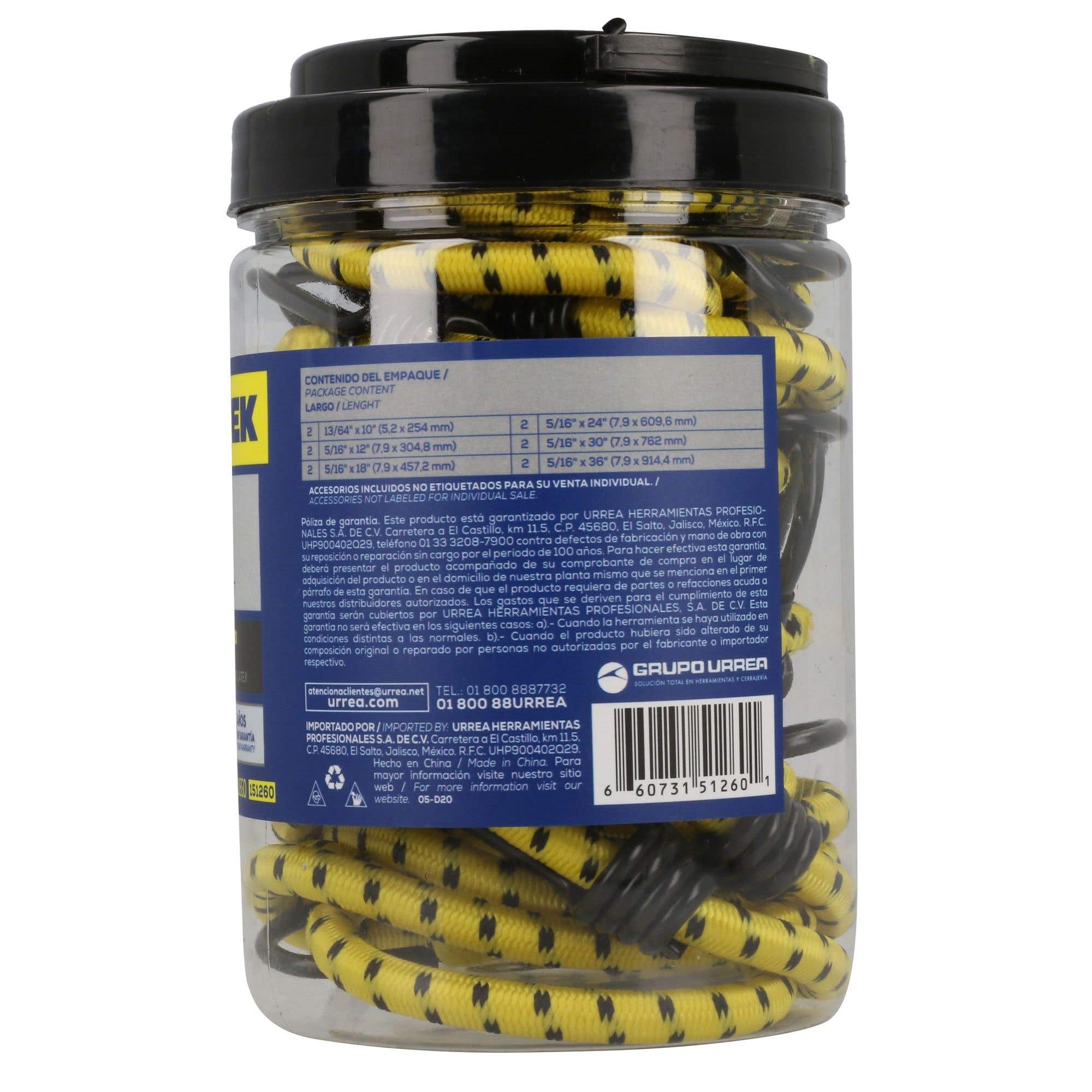 Imagen de JUEGO DE 12 TENSORES ELASTICOS