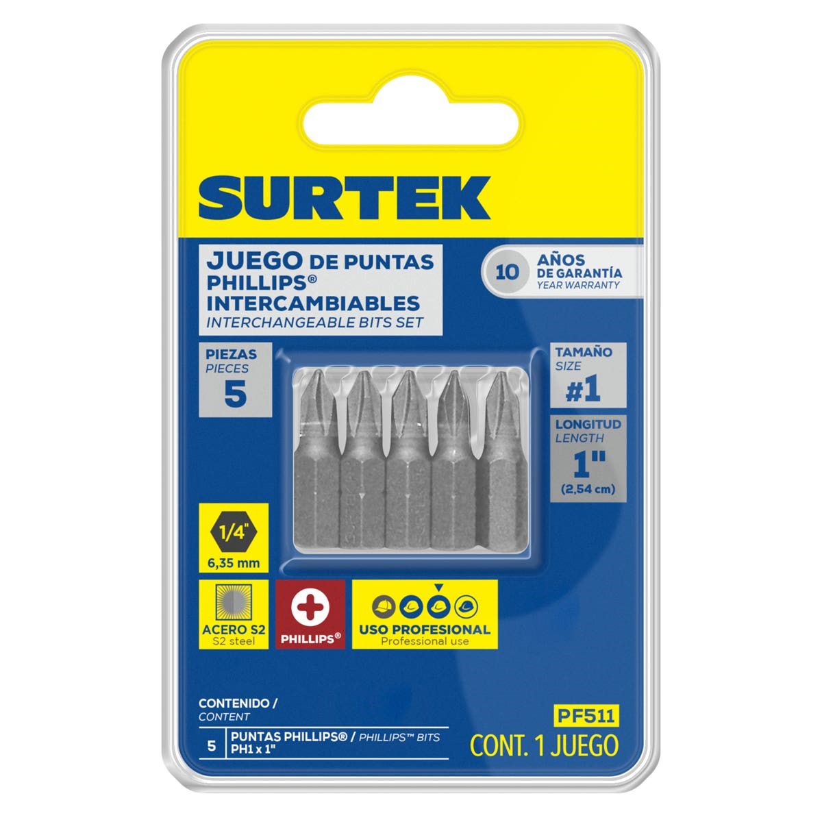 Imagen de JUEGOGO 5 PUNTAS INTERCAMBBLES PHILLIPS #1