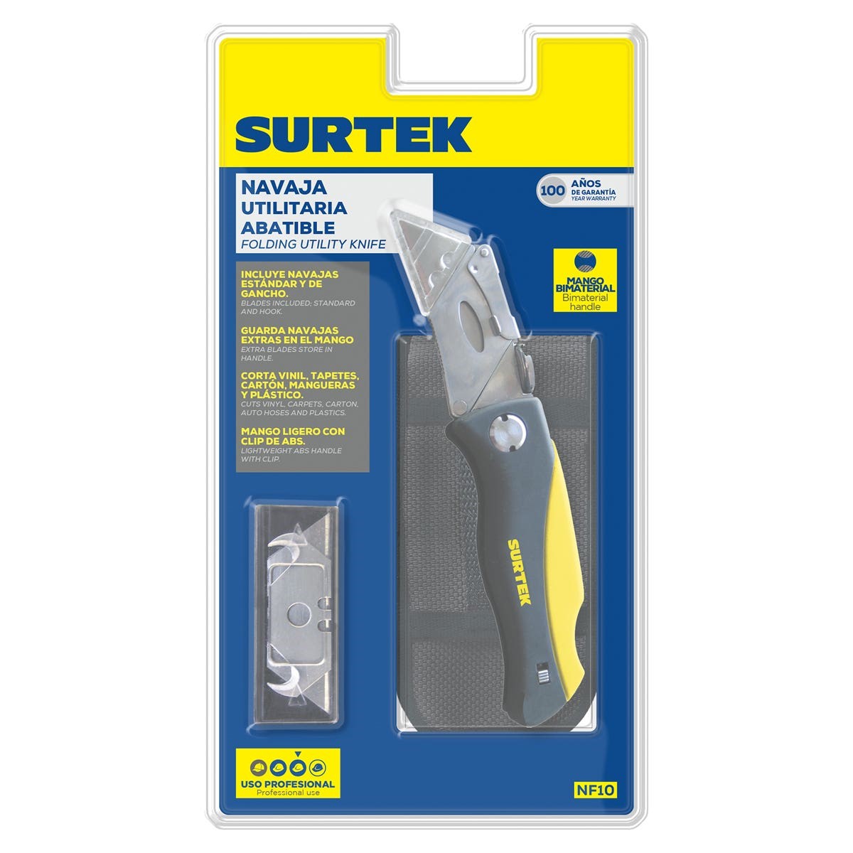 Imagen de NAVAJA MULTIUSOS ABATIBLE BIMATERIAL