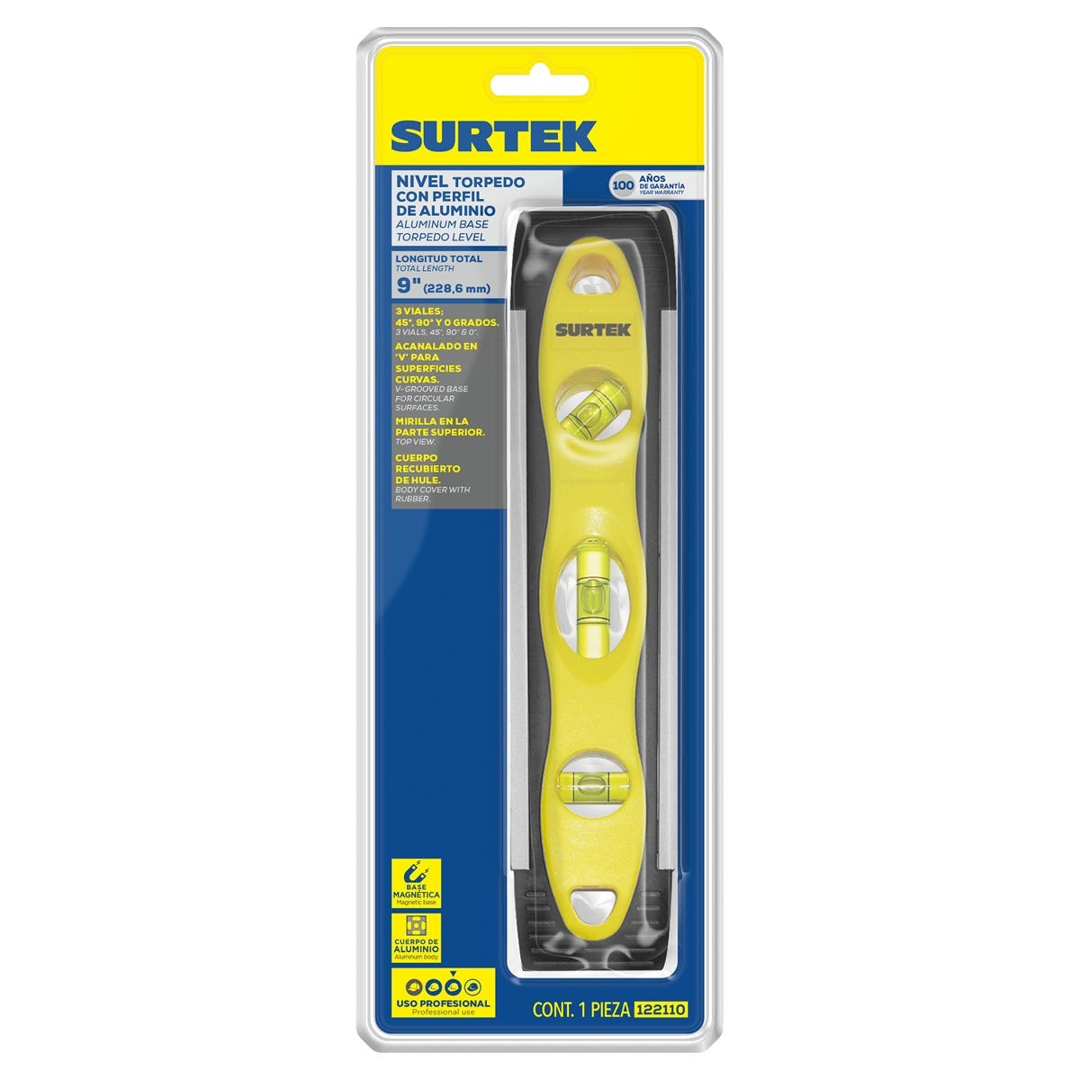 Imagen de NIVEL TORPEDO MAGNETICO 9"