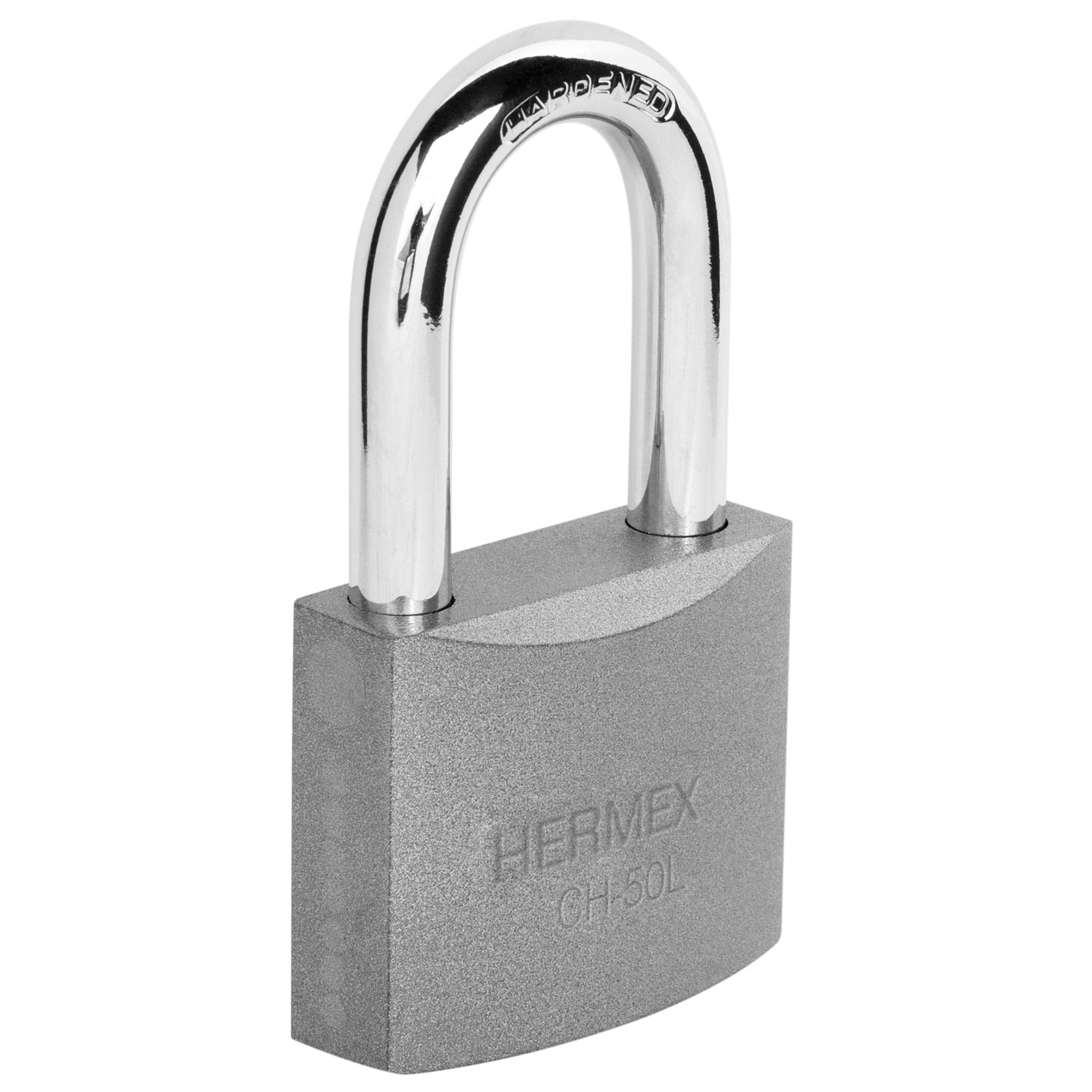 Imagen de CANDADO DE HIERRO DE 50 MM GANCHO LARGO EN BLISTER HERMEX