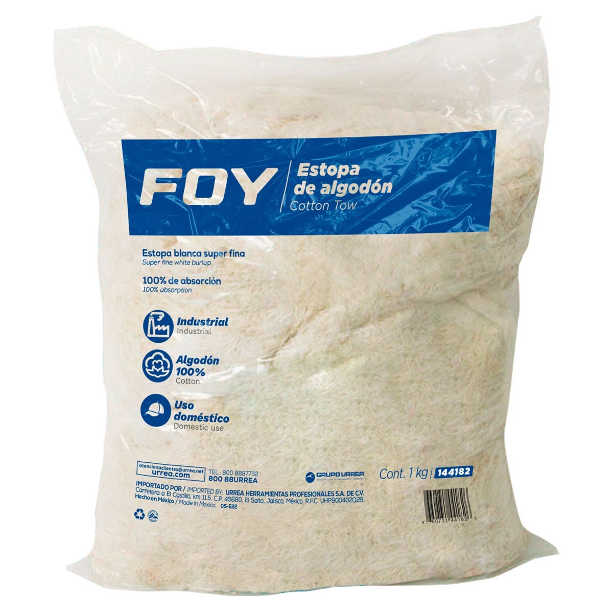 Imagen de ESTOPA DE ALGODON 1 KG FOY