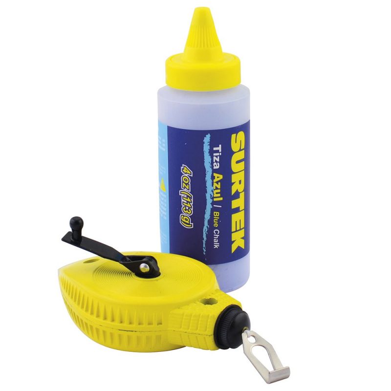 Imagen de JUEGO DE TIRALINEAS METALICO CON TIZA 4 OZ SURTEK