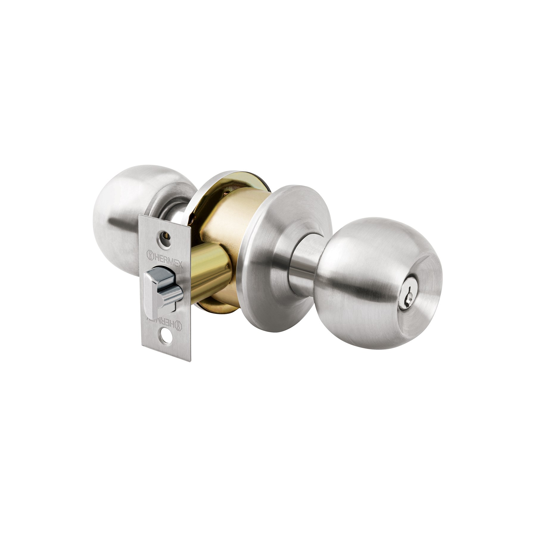 Imagen de COMBO DE CERRADURAS CON LLAVE-MARIPOSA EN CROMO BASICO HERMEX