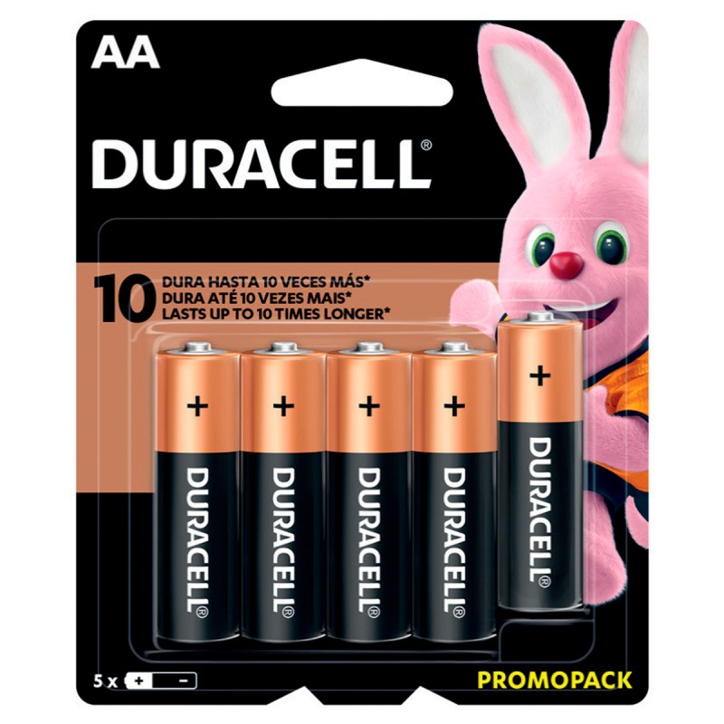 Imagen de PILA ALCALINA MARCA DURACELL AAA CON 5 PIEZAS