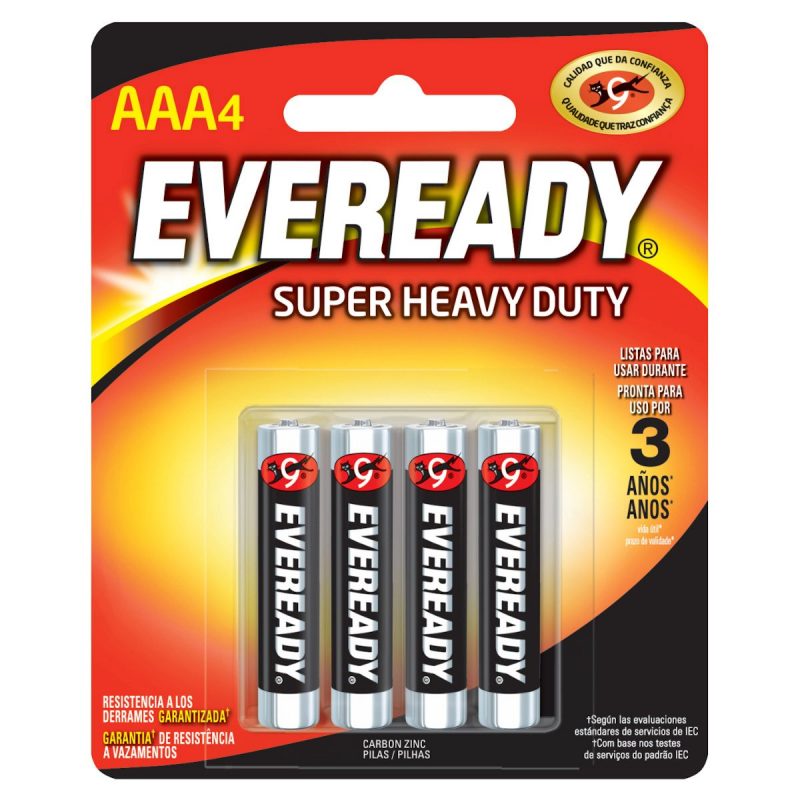 Imagen de PILA ALCALINA MARCA EVEREADY AAA CON 4 PIEZAS