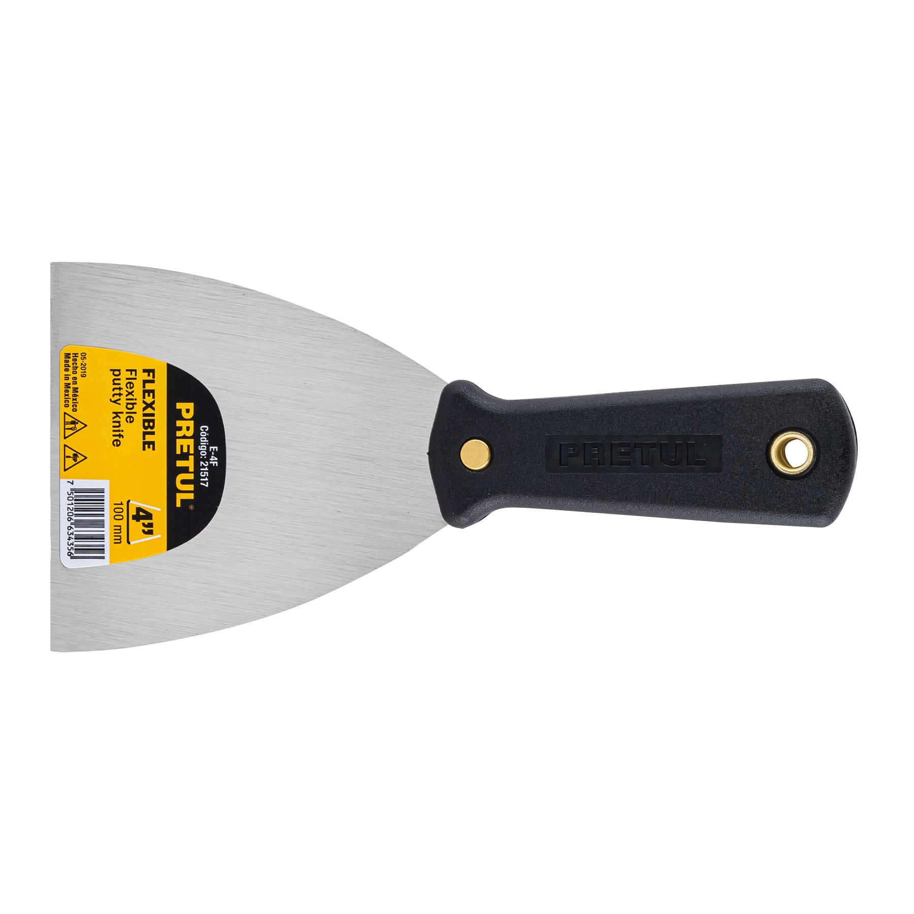 Imagen de ESPATULA FLEXIBLE DE 4" CON MANGO DE PLASTICO PRETUL