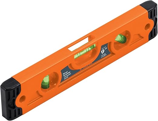 Imagen de NIVEL TORPEDO MAGNETICO DE 9" CON CUERPO DE ABS TRUPER