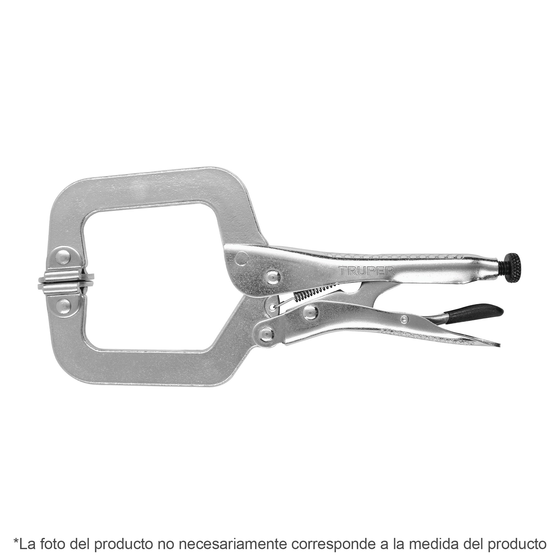 Imagen de PINZA DE PRESION DE 11" TIPO "C" CON MORDAZA AUTOAJUSTABLE TRUPER