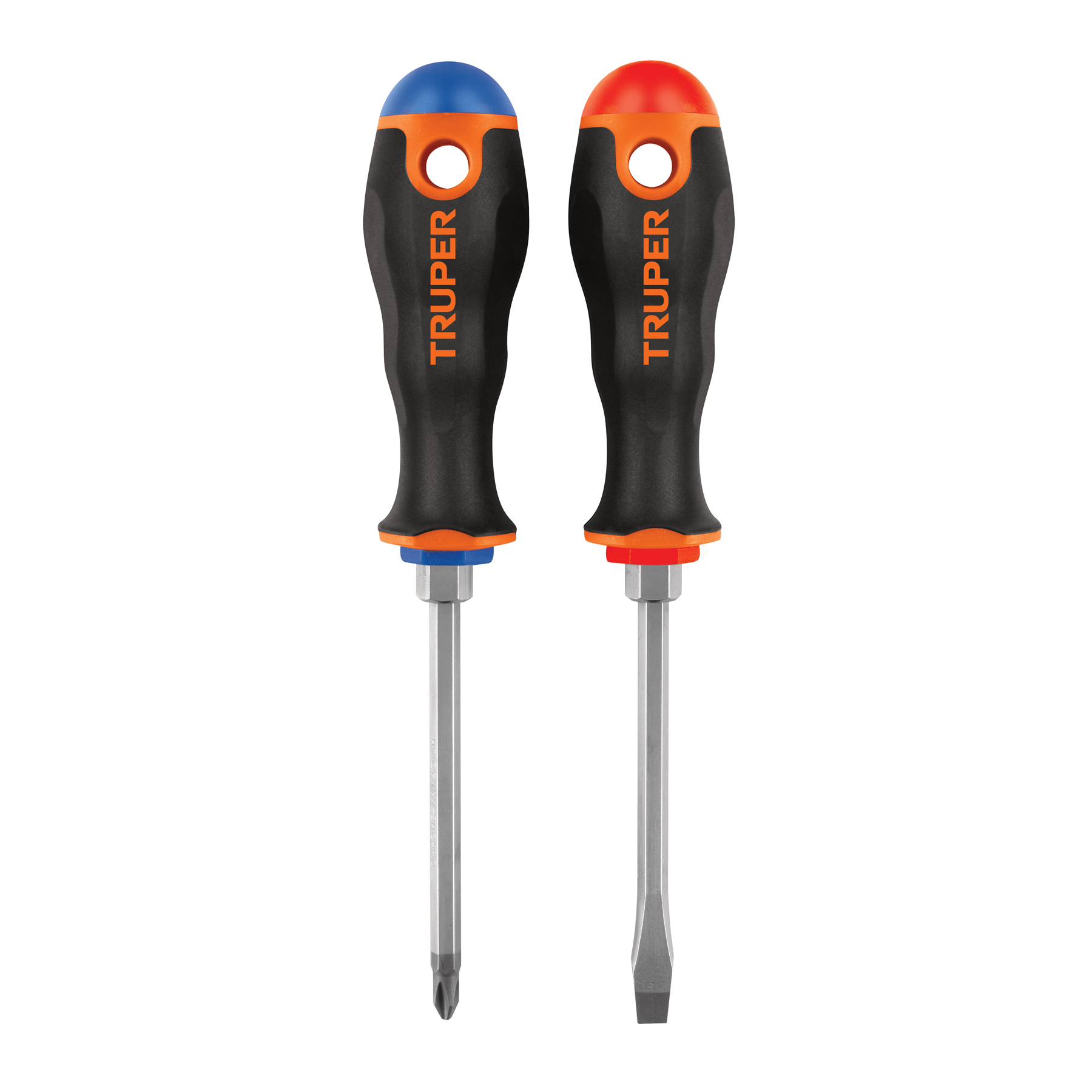 Imagen de DUO DE DESARMADORES DE 1/4" X 4" CON MANGO DE AGARRE CONFORTABLE TRUPER