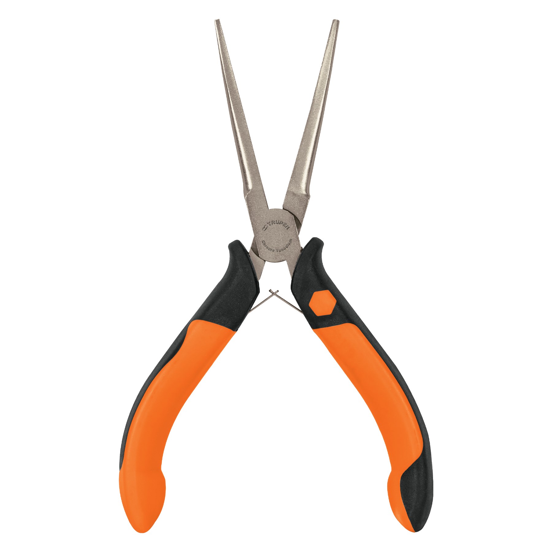 Imagen de MINI PINZA DE PUNTA DE AGUJA DE 6" CON MANGO DE AGARRE CONFORTABLE TRUPER