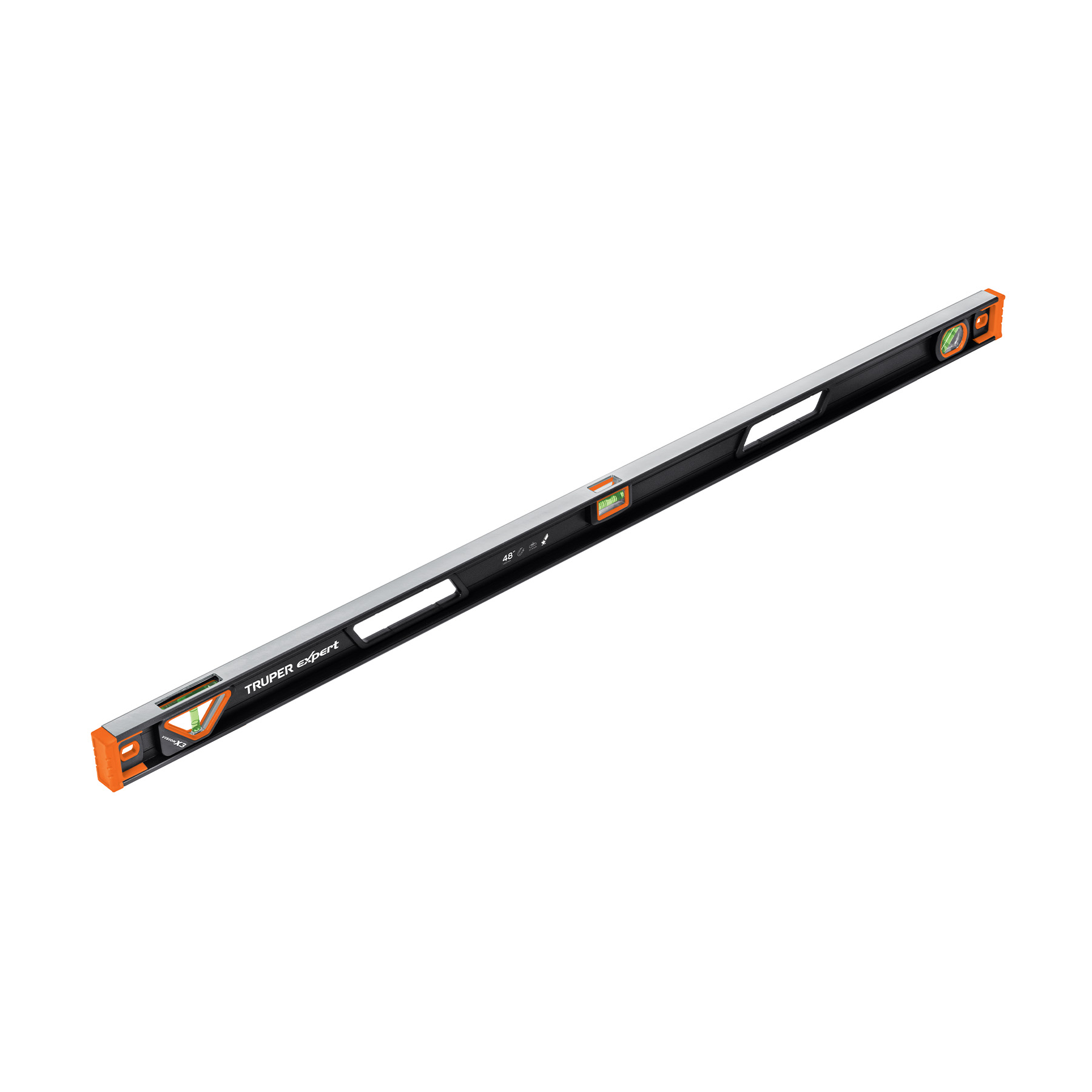 Imagen de NIVEL PROFESIONAL MAGNETICO DE 48" CON PROTECCION DE CAUCHO TERMOPLASTICO EXPERT TRUPER