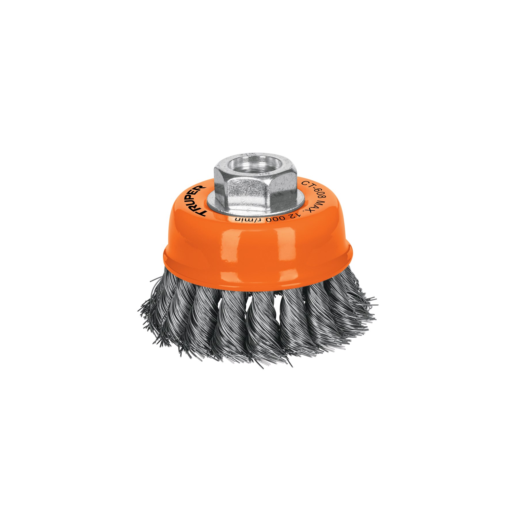 Imagen de CARDA COPA 3" ALAMBRE TRENZADO FINO EJE 5/8"-11 TRUPER