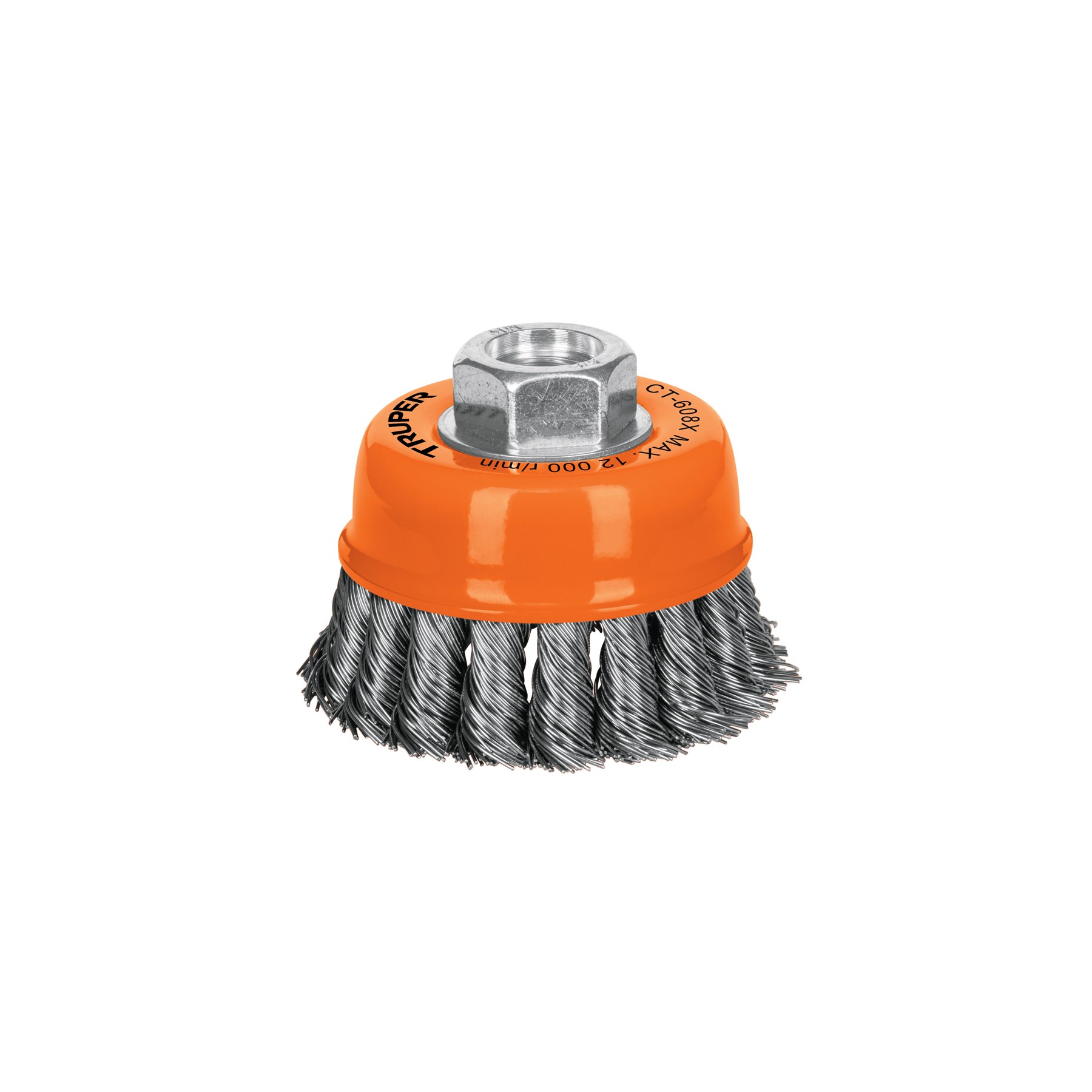 Imagen de CARDA COPA 3" ALAMBRE TRENZADO GRUESO EJE 5/8"-11 TRUPER