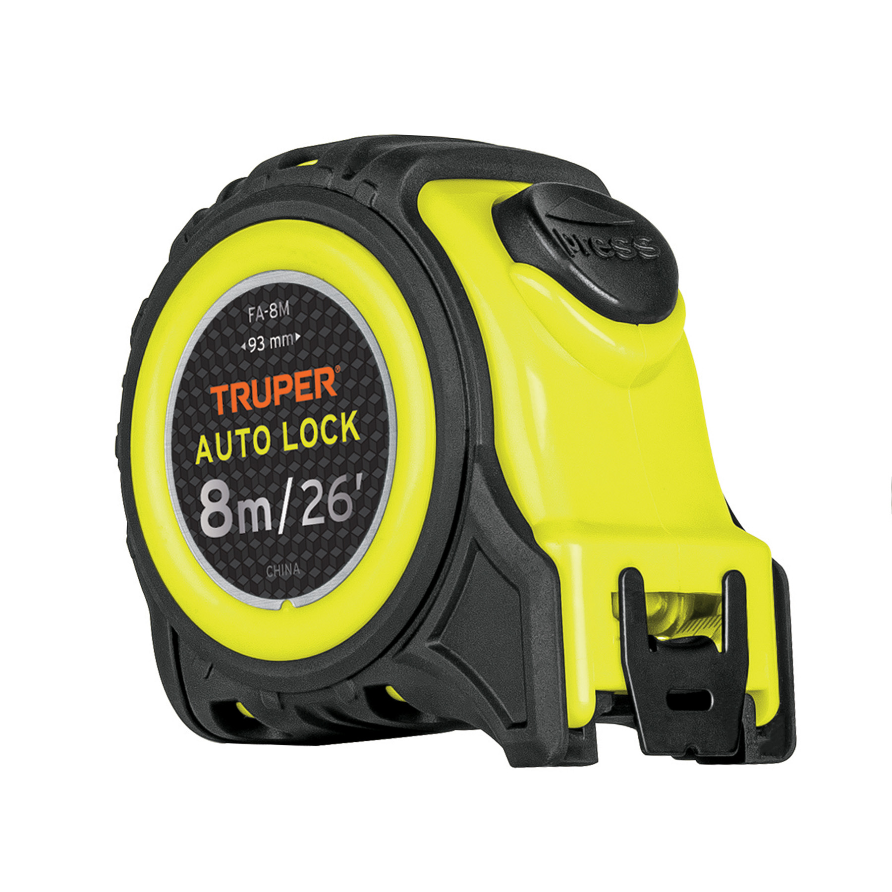 Imagen de FLEXOMETRO AUTO-LOCK CONTRA IMPACTOS 8 M CINTA 25 MM  TRUPER