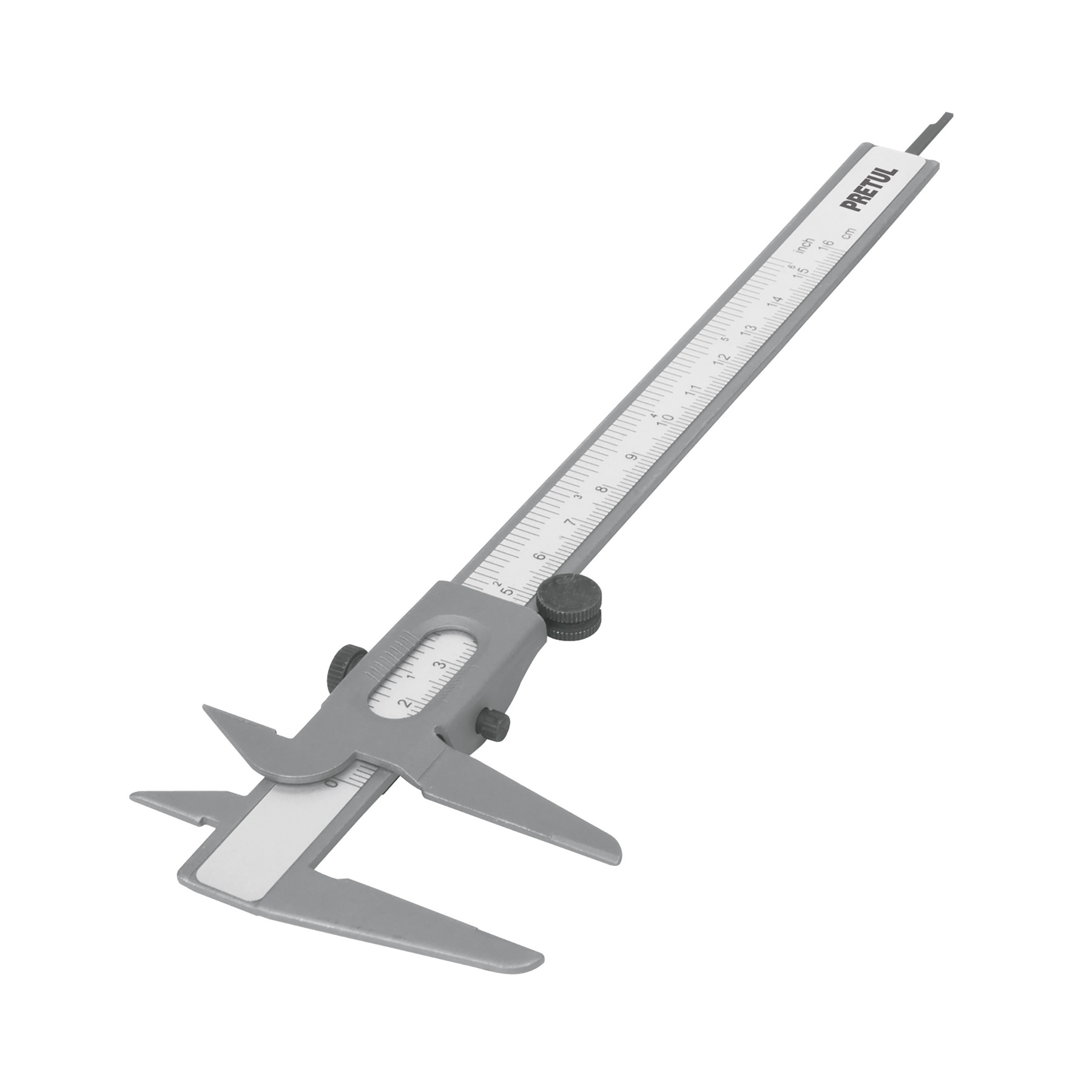 Imagen de CALIBRADOR VERNIER ESCOLAR DE 6" DE ACERO ESTANDAR-MILIMETRICO PRETUL