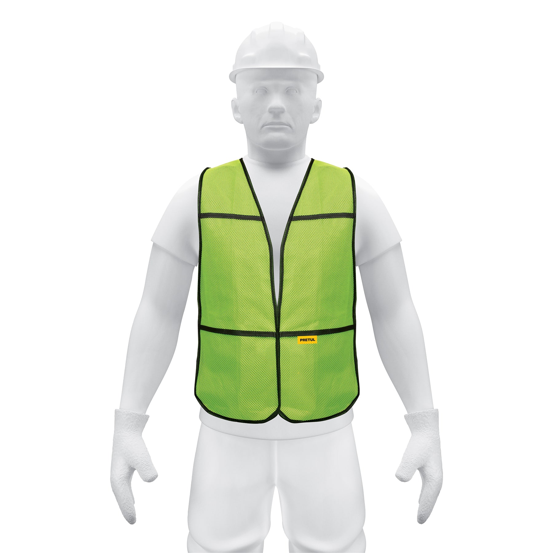 Imagen de CHALECO DE SEGURIDAD USO DE DIA VERDE PRETUL