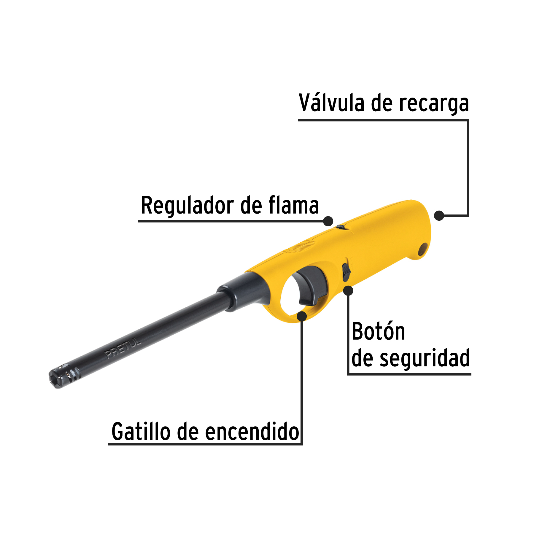 Imagen de ENCENDEDOR MULTIUSOS RECARGABLE DE 27 CMS PRETUL