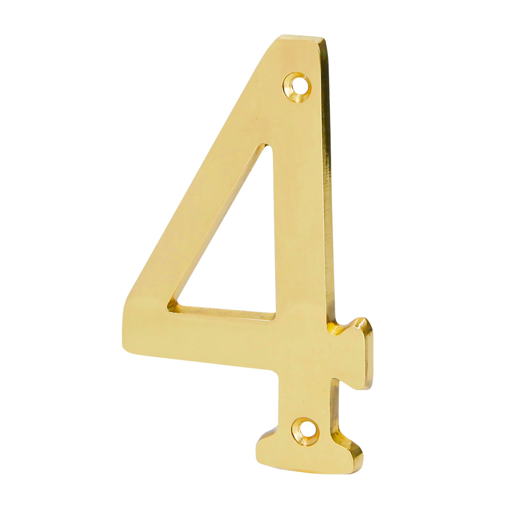 Imagen de NUMERO 4 DE LATON SOLIDO DE 4" HERMEX