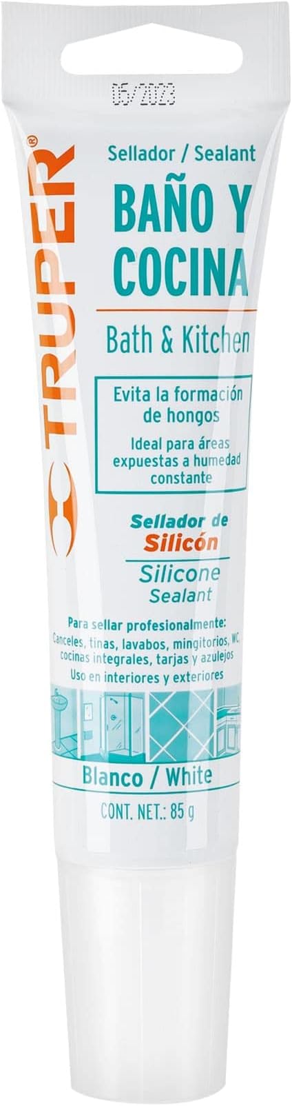 Imagen de SELLADOR BLANCO PARA BAÑOS Y COCINAS DE 85 GRAMOS TRUPER